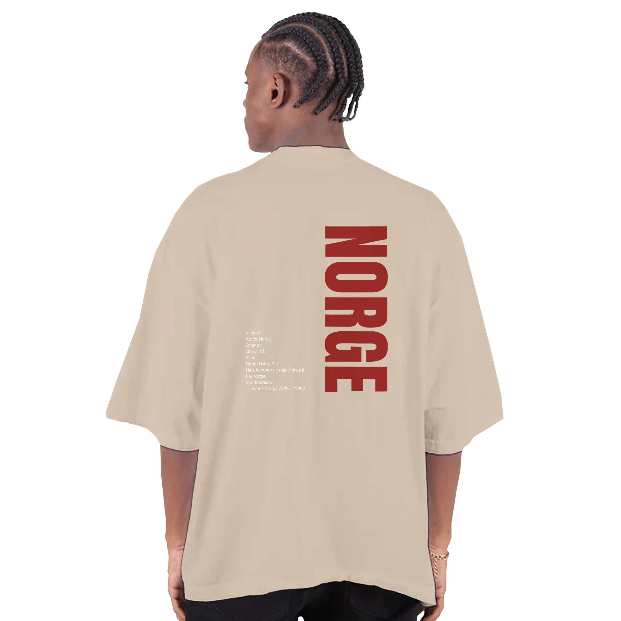 Norge Minimalistisk Oversized Supporter T-Skjorte – VM 2026